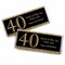 Big Dot of Happiness Adult 40th Birthday - Gold - Candy Bar Wrappers Birthday Party Favors - Set of 24